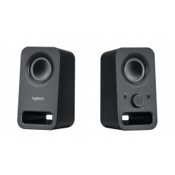 Динамики Logitech Z150 2.0 (RMS 3 Вт, 2 x 1,5 Вт), разъем для стереонаушников, черный